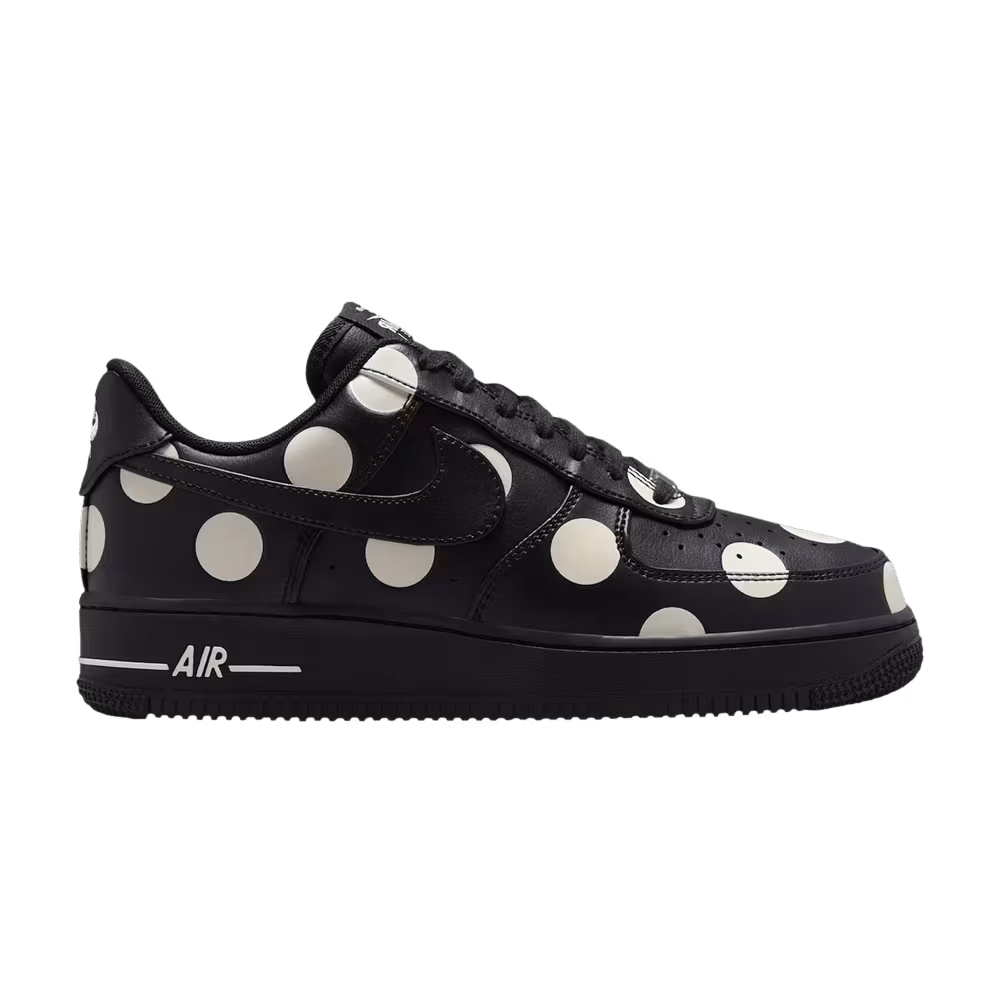 Nike Women's Air Force 1 Low Black Polka Dot
