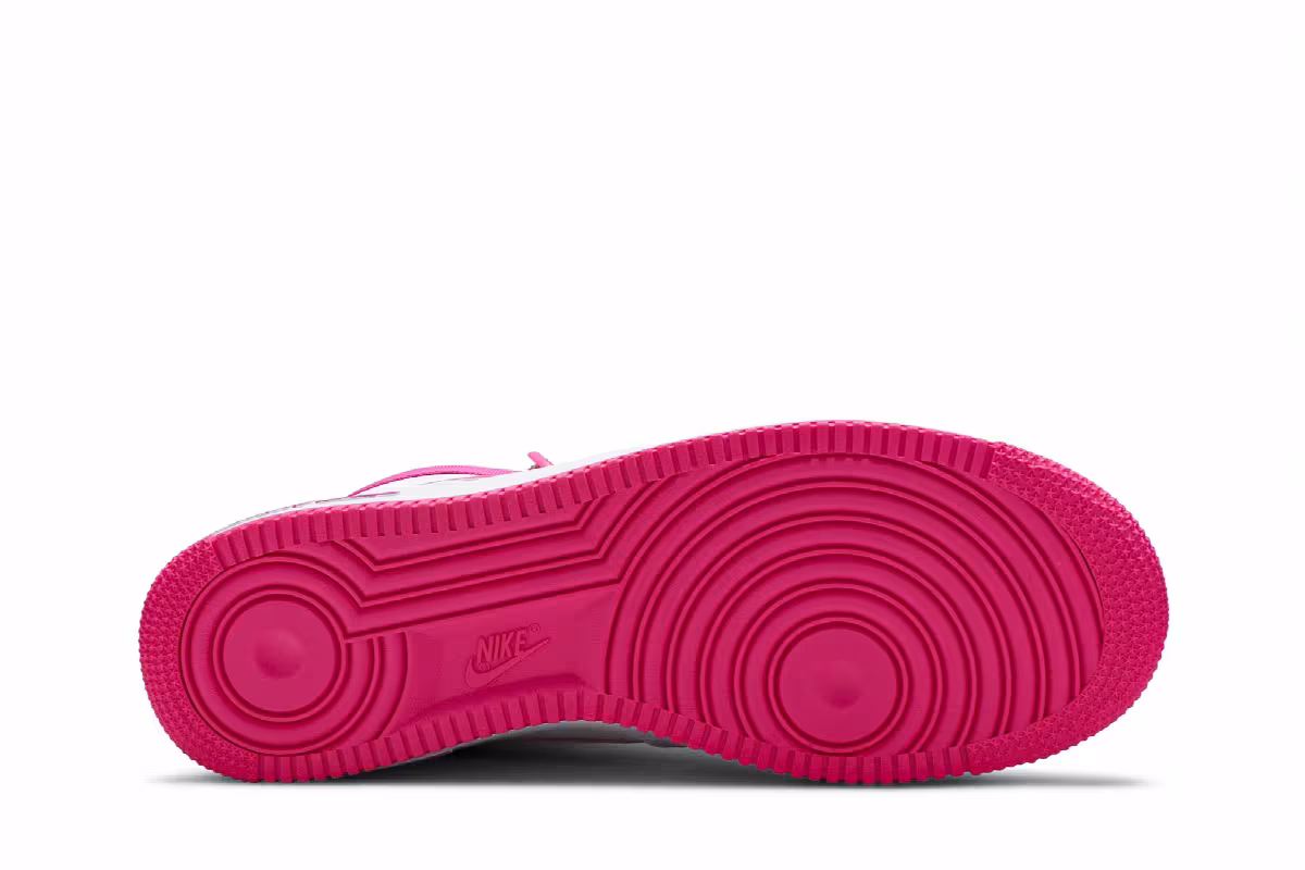 Nike Women's Air Force 1 High White Fuchsia, view 5