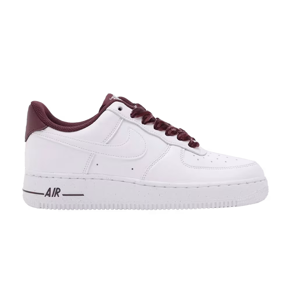 Nike Women's Air Force 1 Low White Burgundy Crush