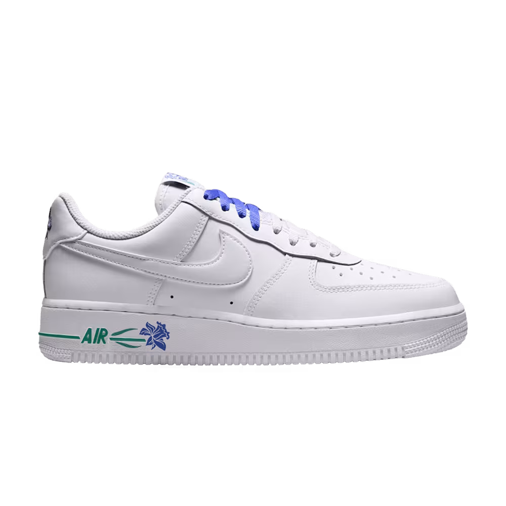 Nike Women's Air Force 1 Low Blue Flower