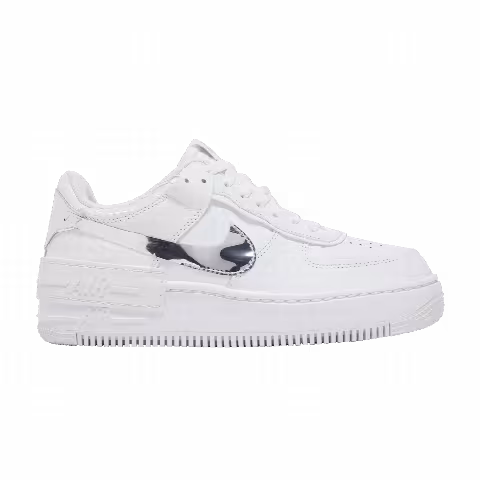 Nike Wmns Air Force 1 Shadow 'White Metallic Silver'
