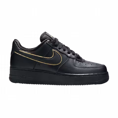 Nike Wmns Air Force 1 Low '07 Essential 'Black Gold Swoosh'