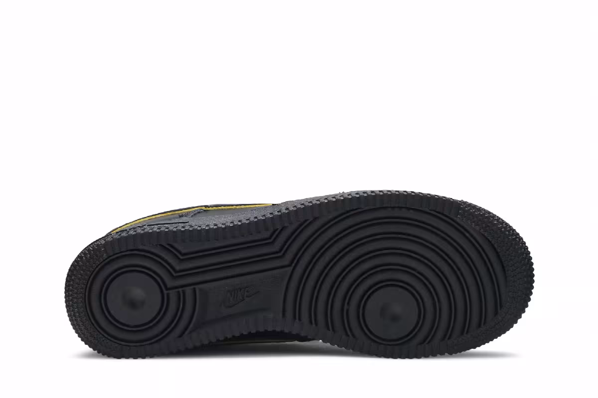 Nike Women's Air Force 1 Low Black Gold Swoosh, view 5