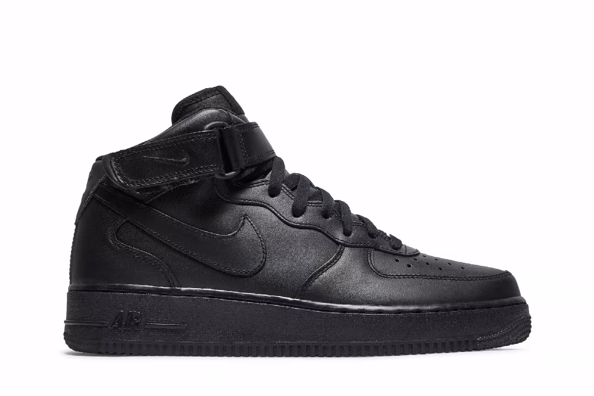 Nike Women's Air Force 1 Black, view 2