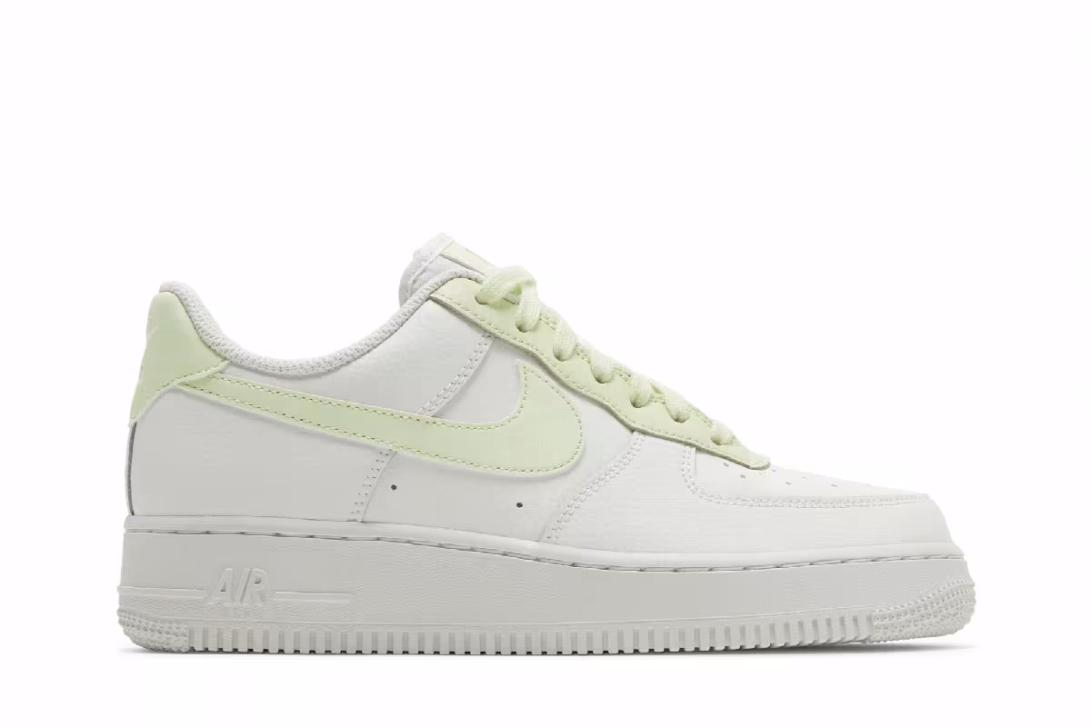 Nike Women's Air Force 1 White Barely Volt, view 2