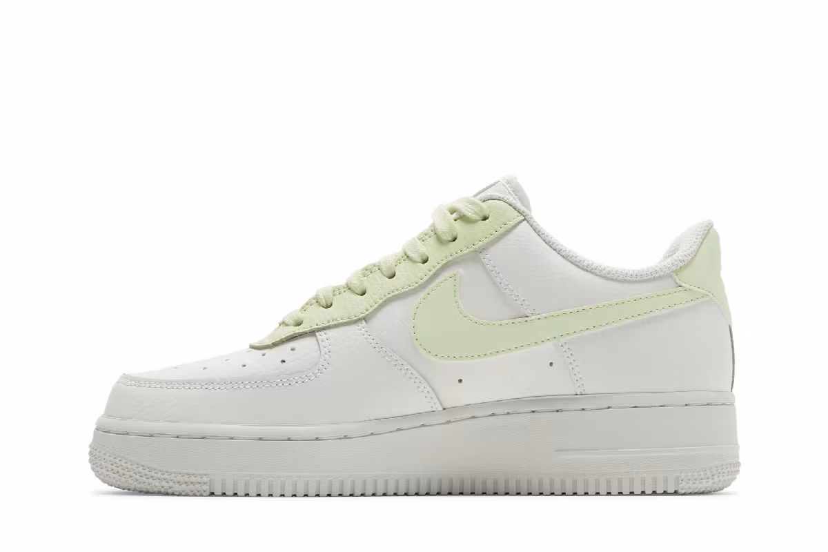 Nike Women's Air Force 1 White Barely Volt, view 4