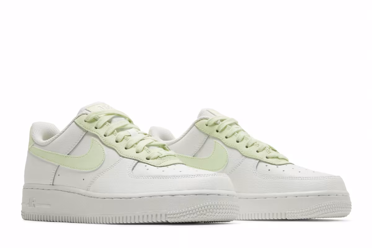 Nike Women's Air Force 1 White Barely Volt, view 9