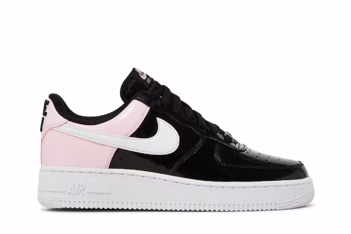 Nike Women's Air Force 1 Black Pink Foam, view 2