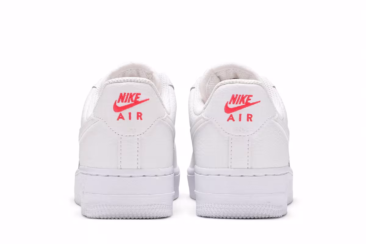 Nike Women's Air Force 1 Summit White Solar Red, view 7