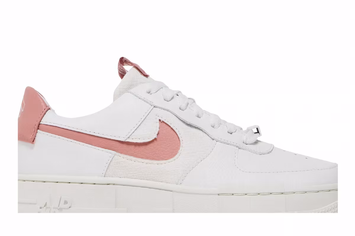 Nike Women's Air Force 1 Pixel White Rust Pink, view 3