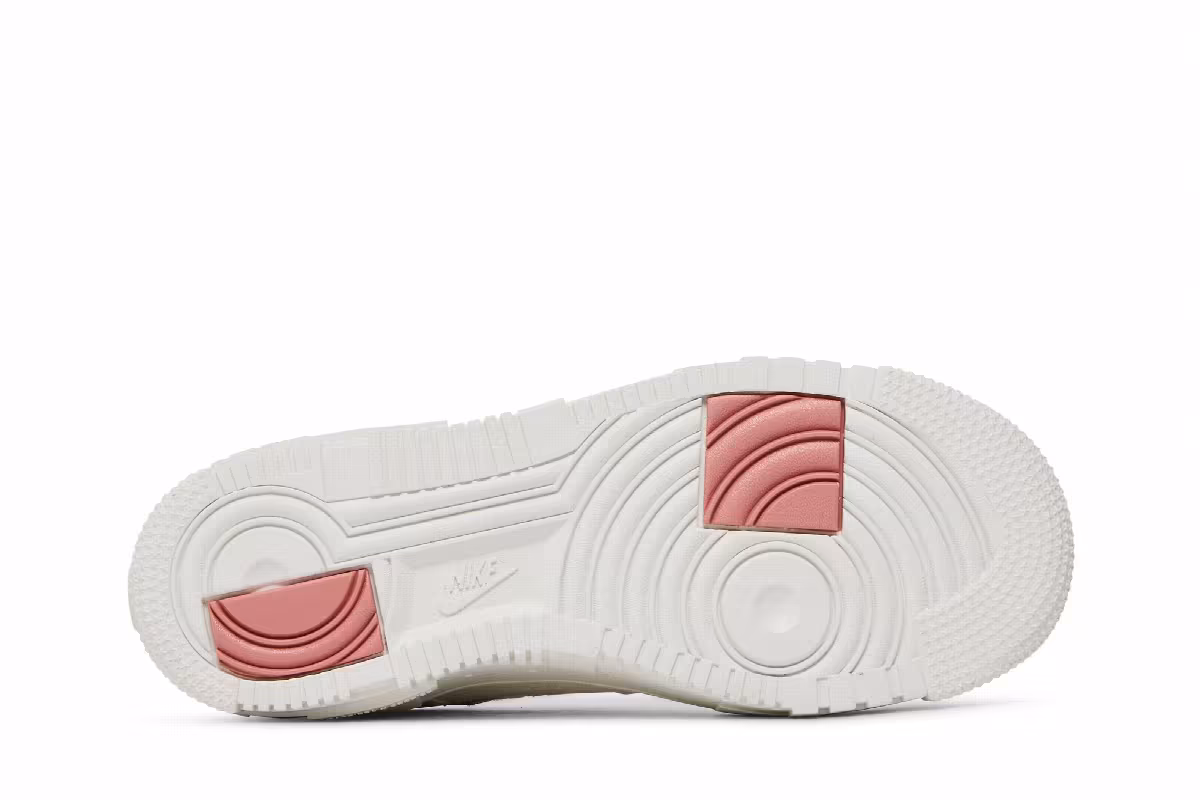 Nike Women's Air Force 1 Pixel White Rust Pink, view 5