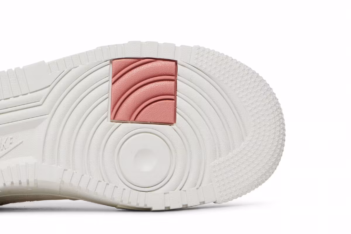 Nike Women's Air Force 1 Pixel White Rust Pink, view 6