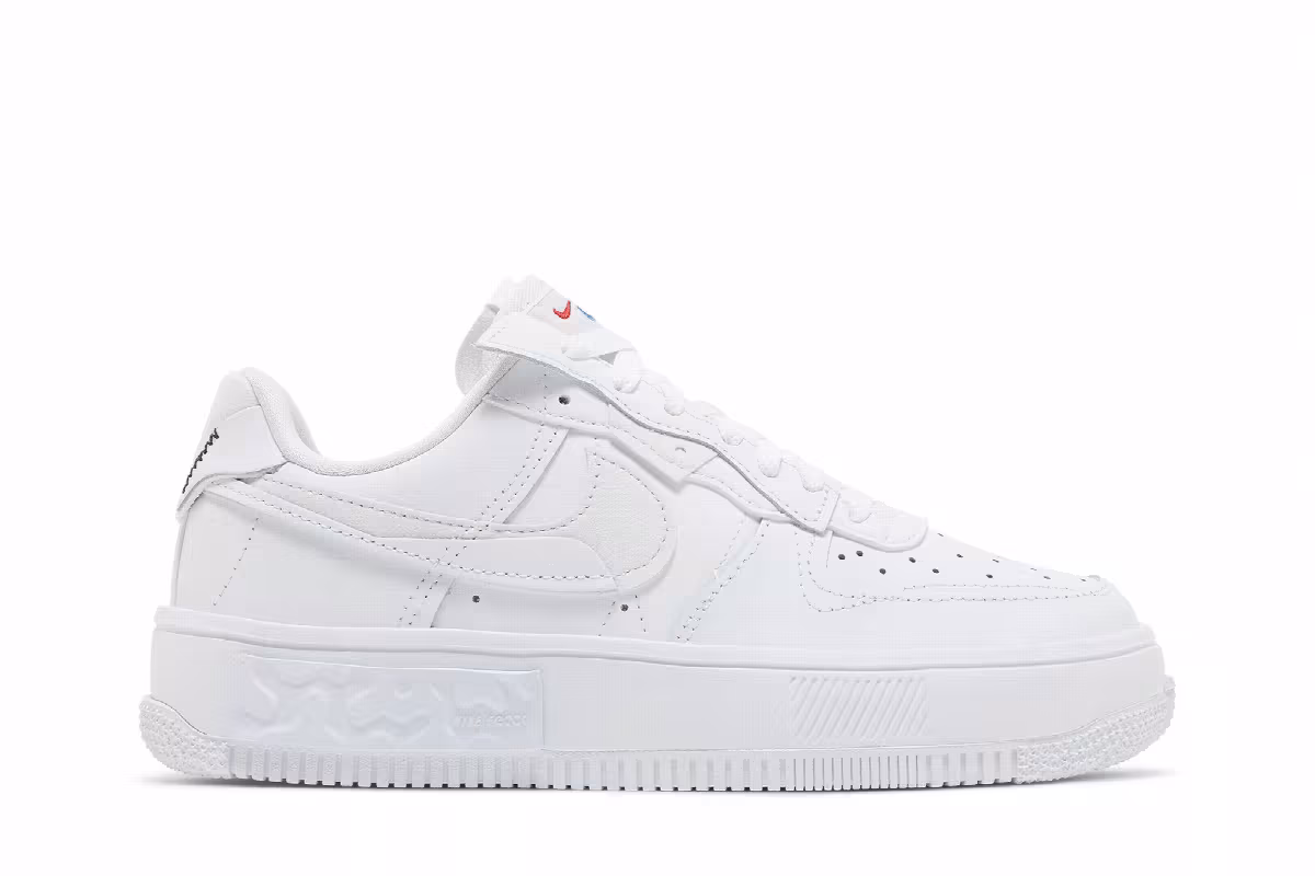 Nike Women's Air Force 1 Fontanka Triple White, view 2