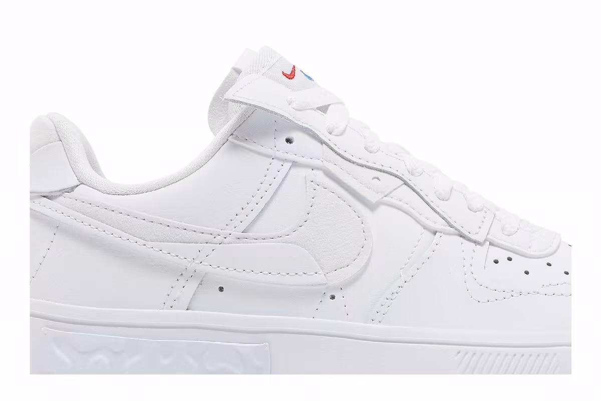Nike Women's Air Force 1 Fontanka Triple White, view 3