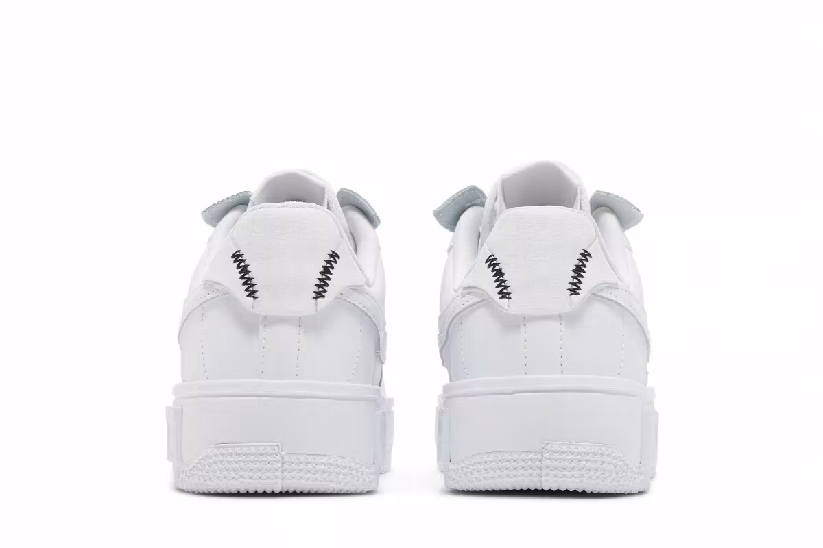 Nike Women's Air Force 1 Fontanka Triple White, view 7