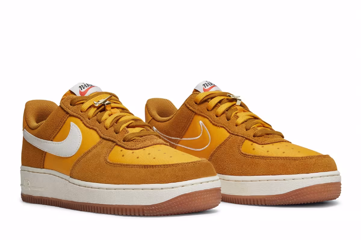 Nike Women's Air Force 1 First Use - University Gold Gum, view 9