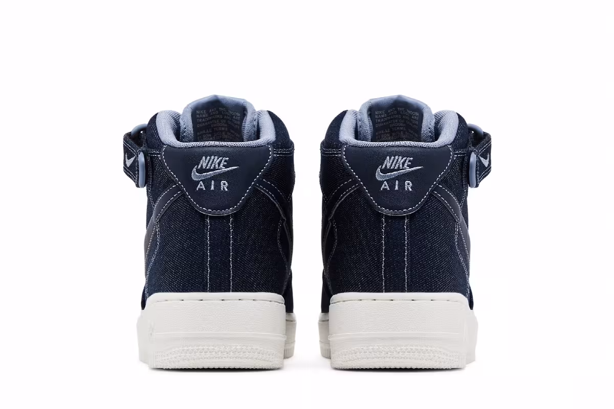 Nike Women's Air Force 1 Mid Denim, view 7