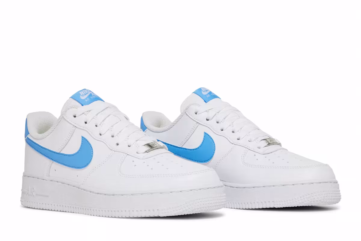 Nike Women's Air Force 1 Low University Blue, view 9