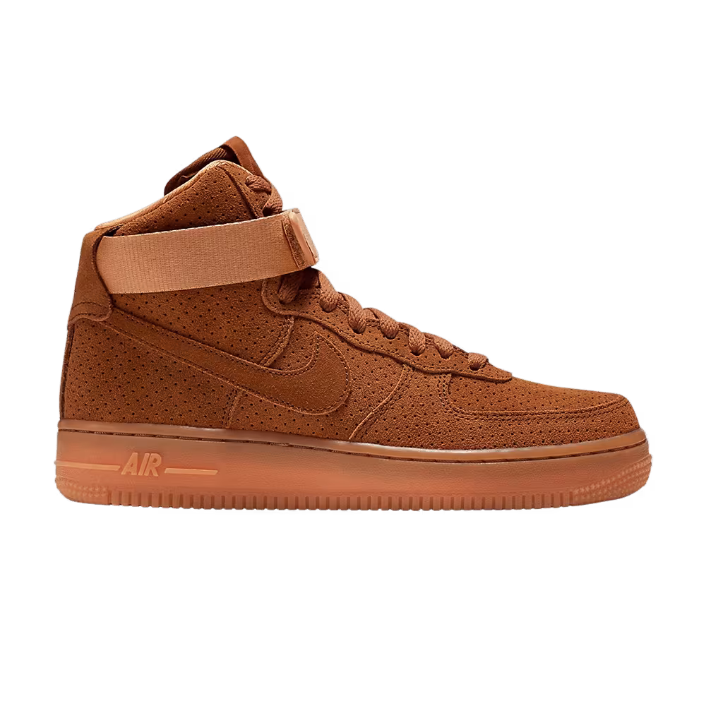 Nike Women's Air Force 1 Hi Suede Tawny