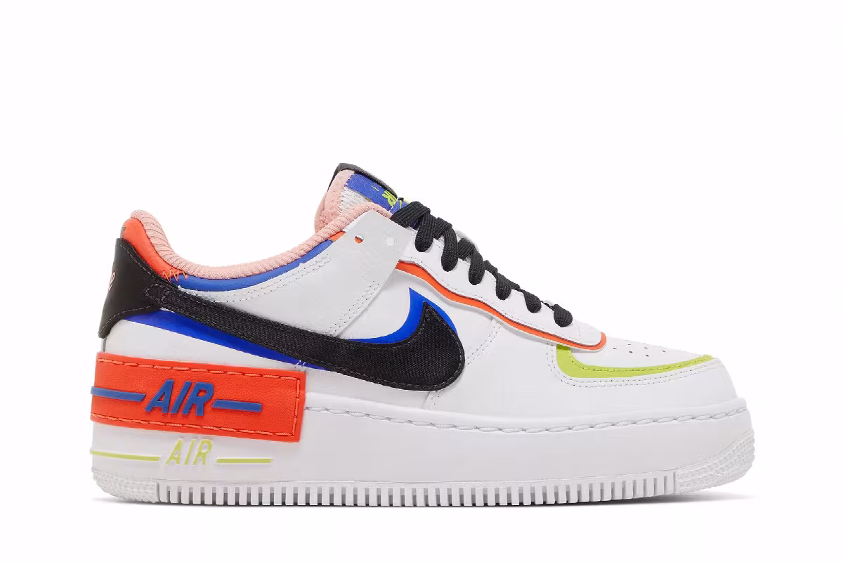 Nike Women's Air Force 1 Shadow White Multi, view 2