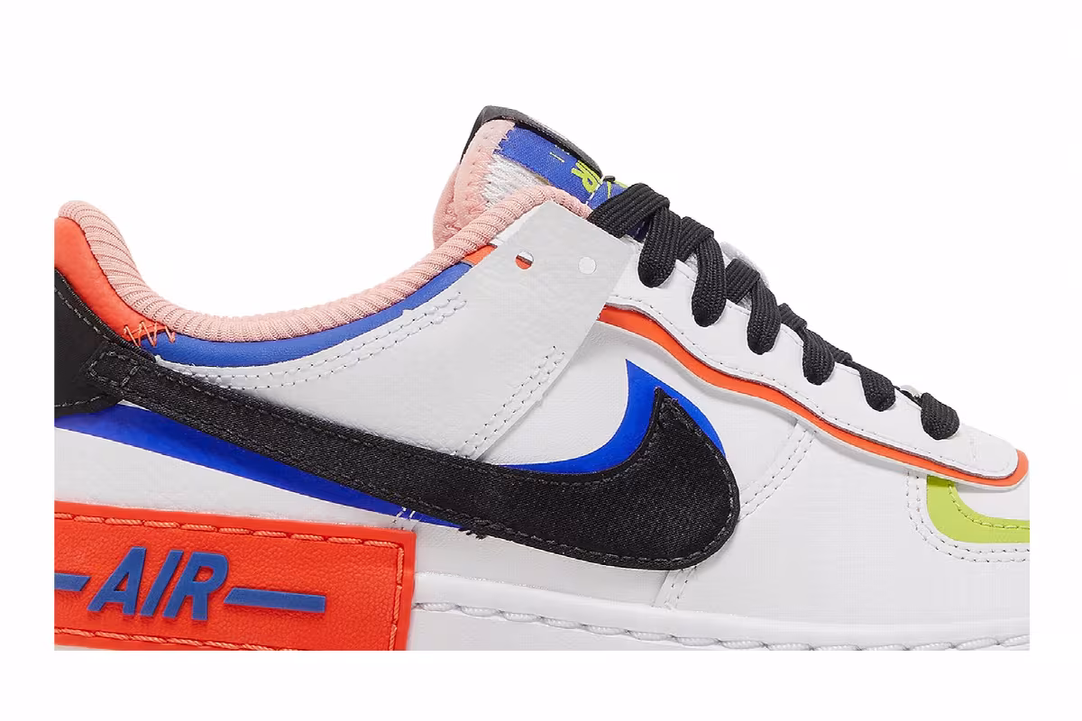 Nike Women's Air Force 1 Shadow White Multi, view 3
