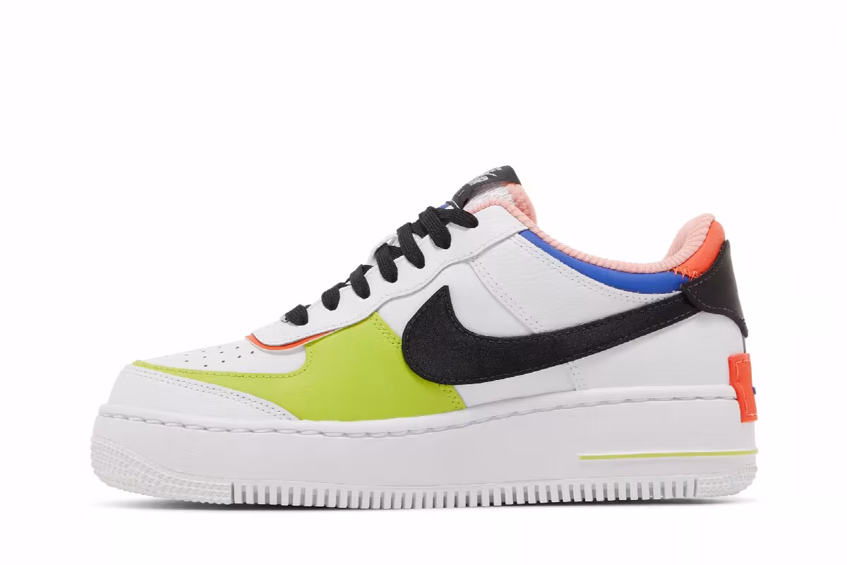 Nike Women's Air Force 1 Shadow White Multi, view 4