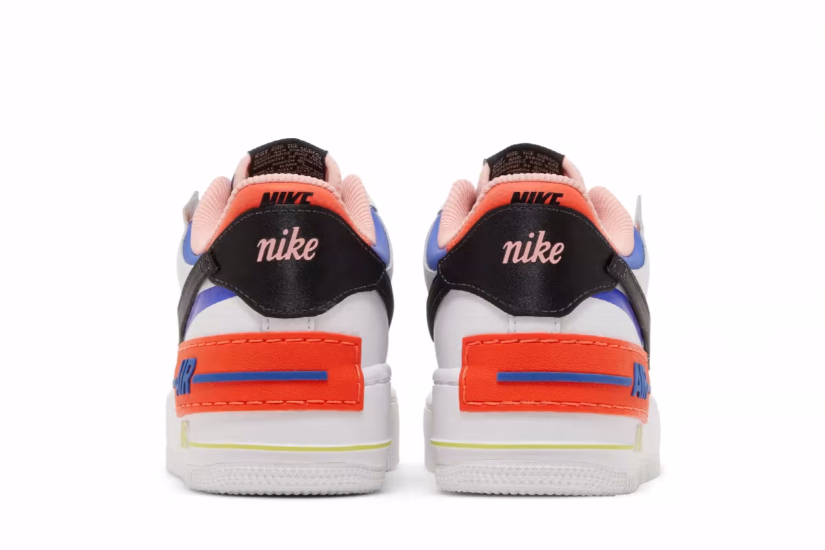 Nike Women's Air Force 1 Shadow White Multi, view 7