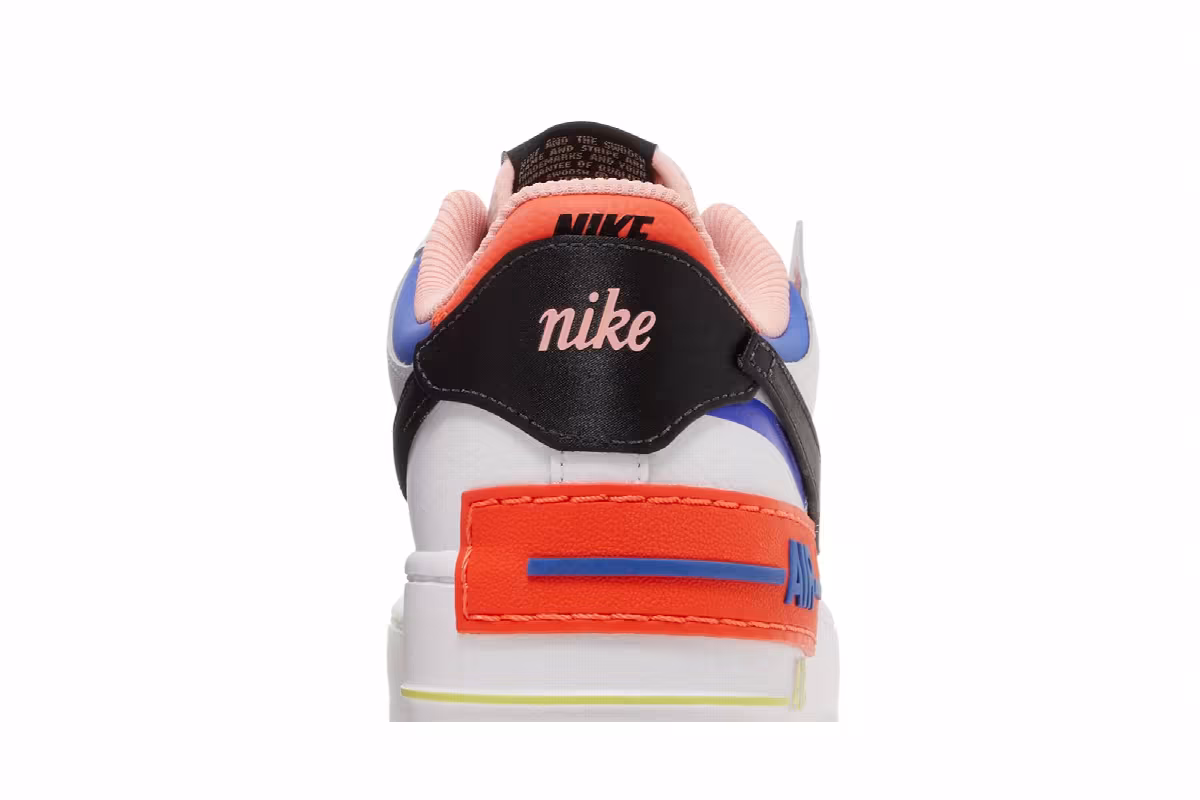 Nike Women's Air Force 1 Shadow White Multi, view 8