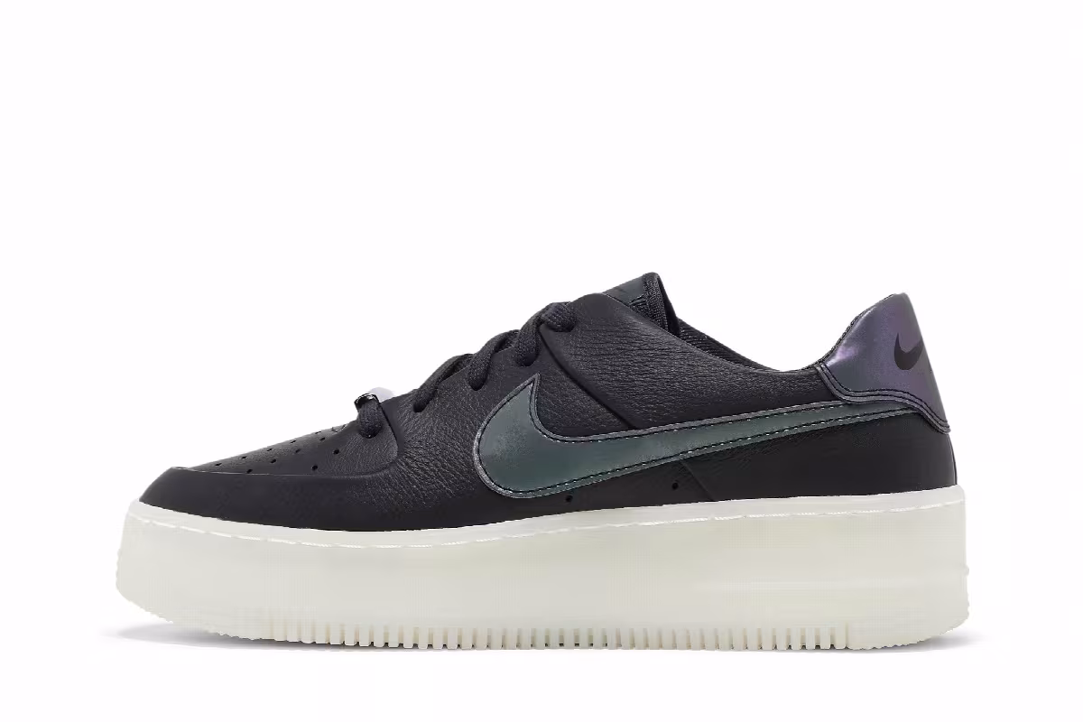 Nike Women's Air Force 1 Sage Low LX Oil Grey, view 4
