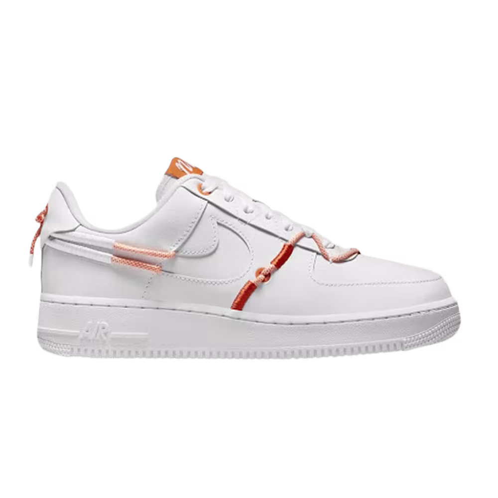 Nike Women's Air Force 1 White Safety Orange