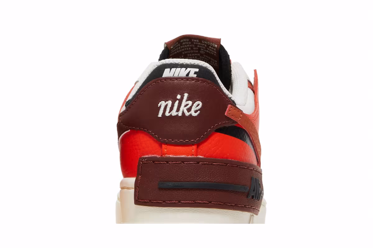 Nike Women's Air Force 1 Shadow Pale Ivory Oxen Brown, view 8