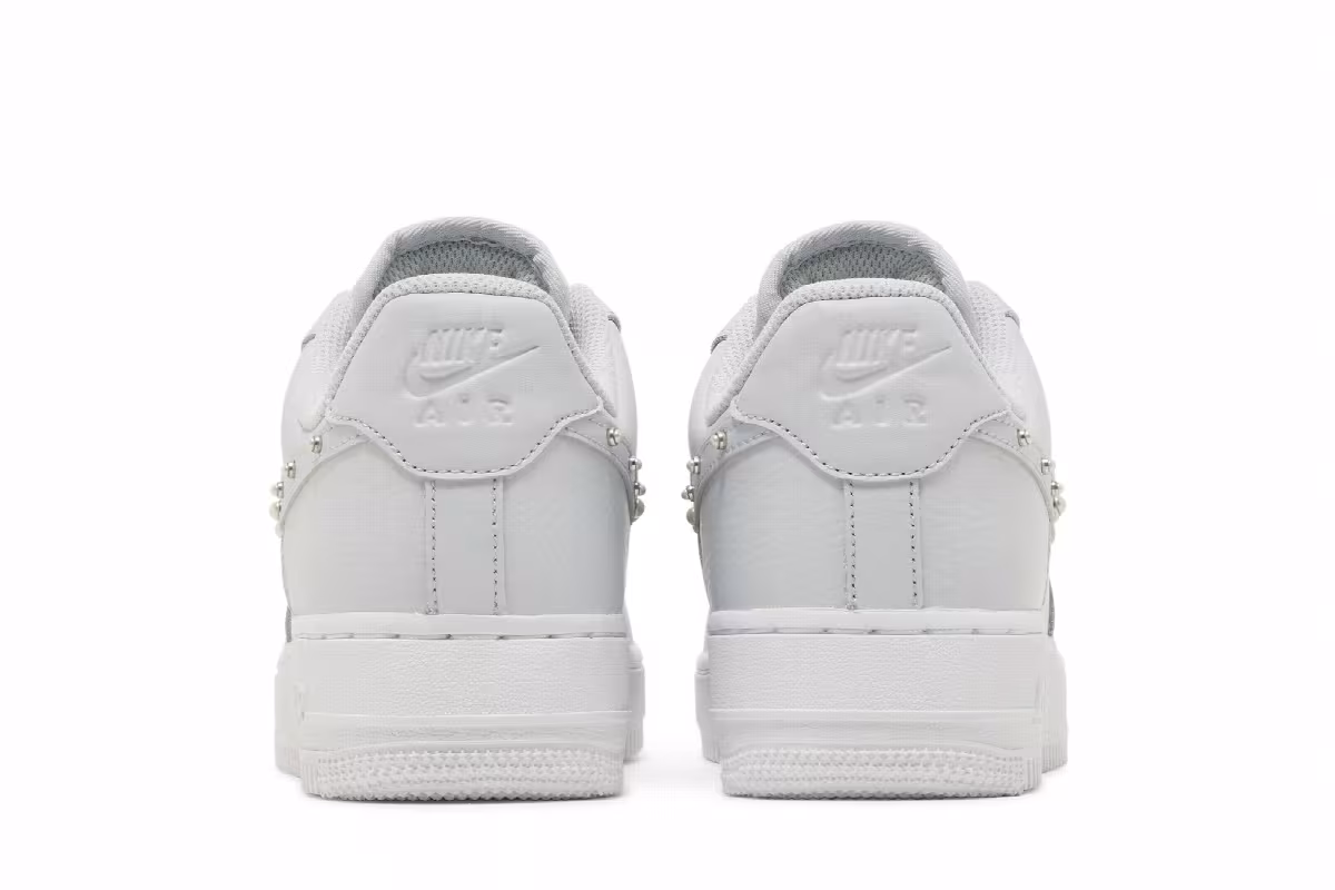 Nike Women's Air Force 1 07 SE Pearl Swoosh - Pure Platinum, view 7