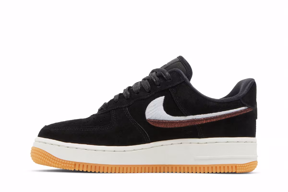 Nike Women's Air Force 1 Black Gum, view 4