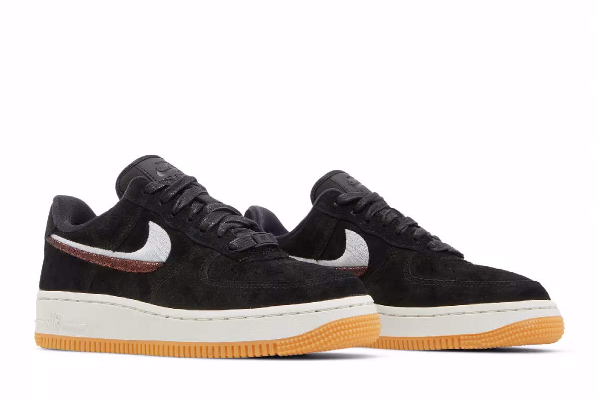Nike Women's Air Force 1 Black Gum, view 9