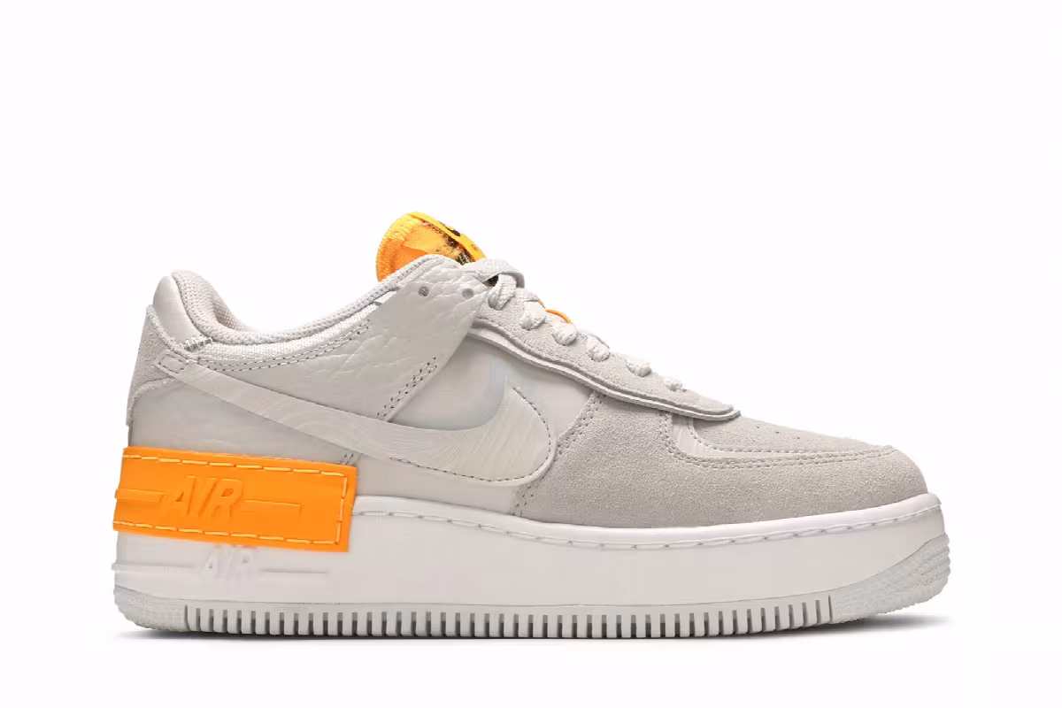 Nike Women's Air Force 1 Shadow Tan Orange, view 2