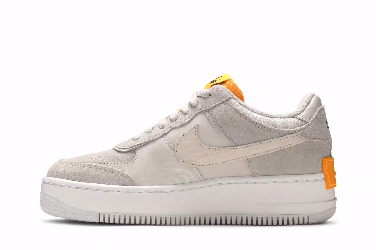Nike Women's Air Force 1 Shadow Tan Orange, view 4