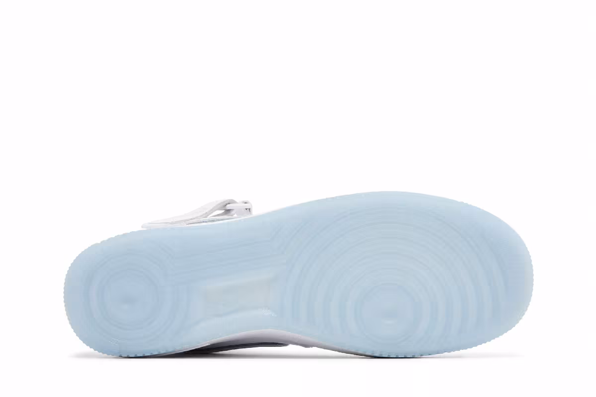Nike Women's Air Force 1 Mid White Ice Reptile, view 5