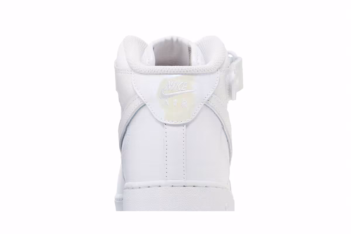 Nike Women's Air Force 1 Mid White Ice Reptile, view 8