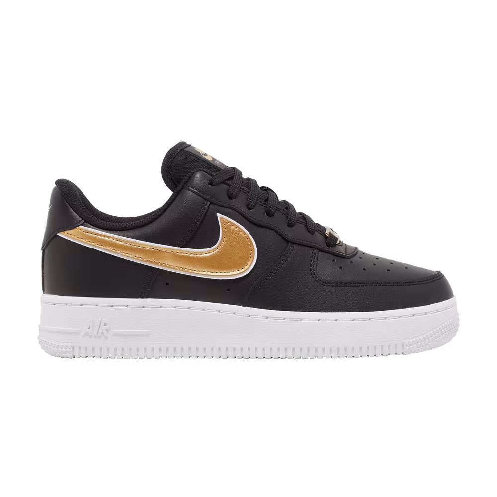 Nike Women's Air Force 1 Black Metallic Gold