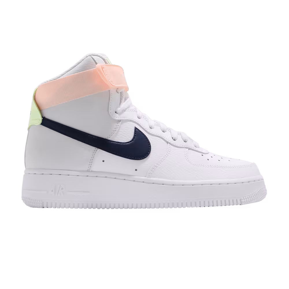 Nike Women's Air Force 1 High White Midnight Navy