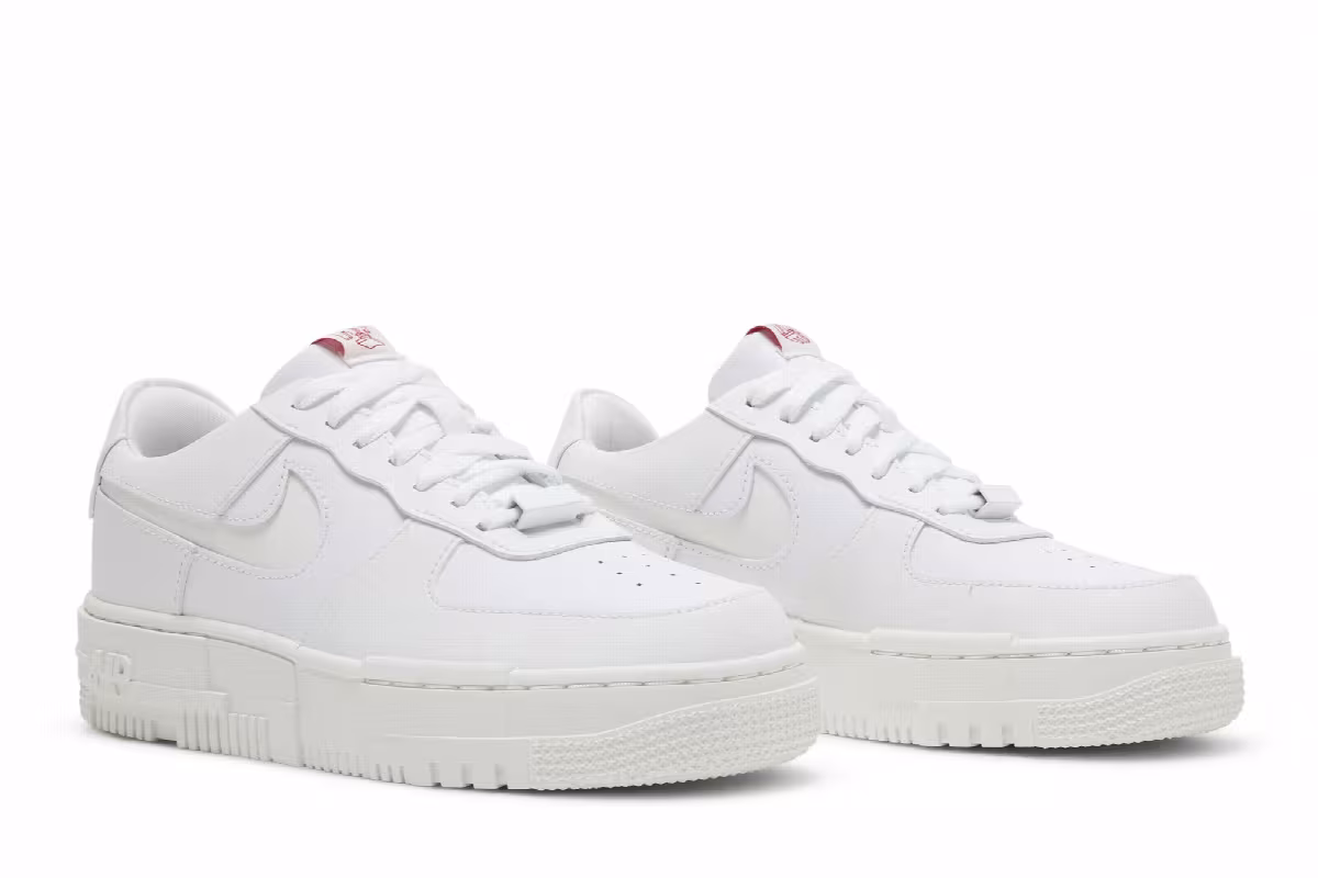 Nike Women's Air Force 1 Pixel Summit White, view 9