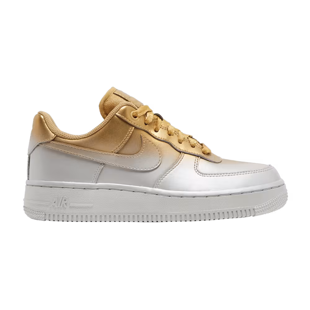 Nike Women's Air Force 1 Low Gold Silver