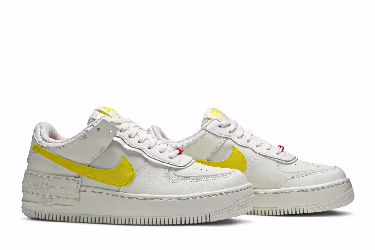 Nike Women's Air Force 1 Shadow Sail Opti Yellow, view 9