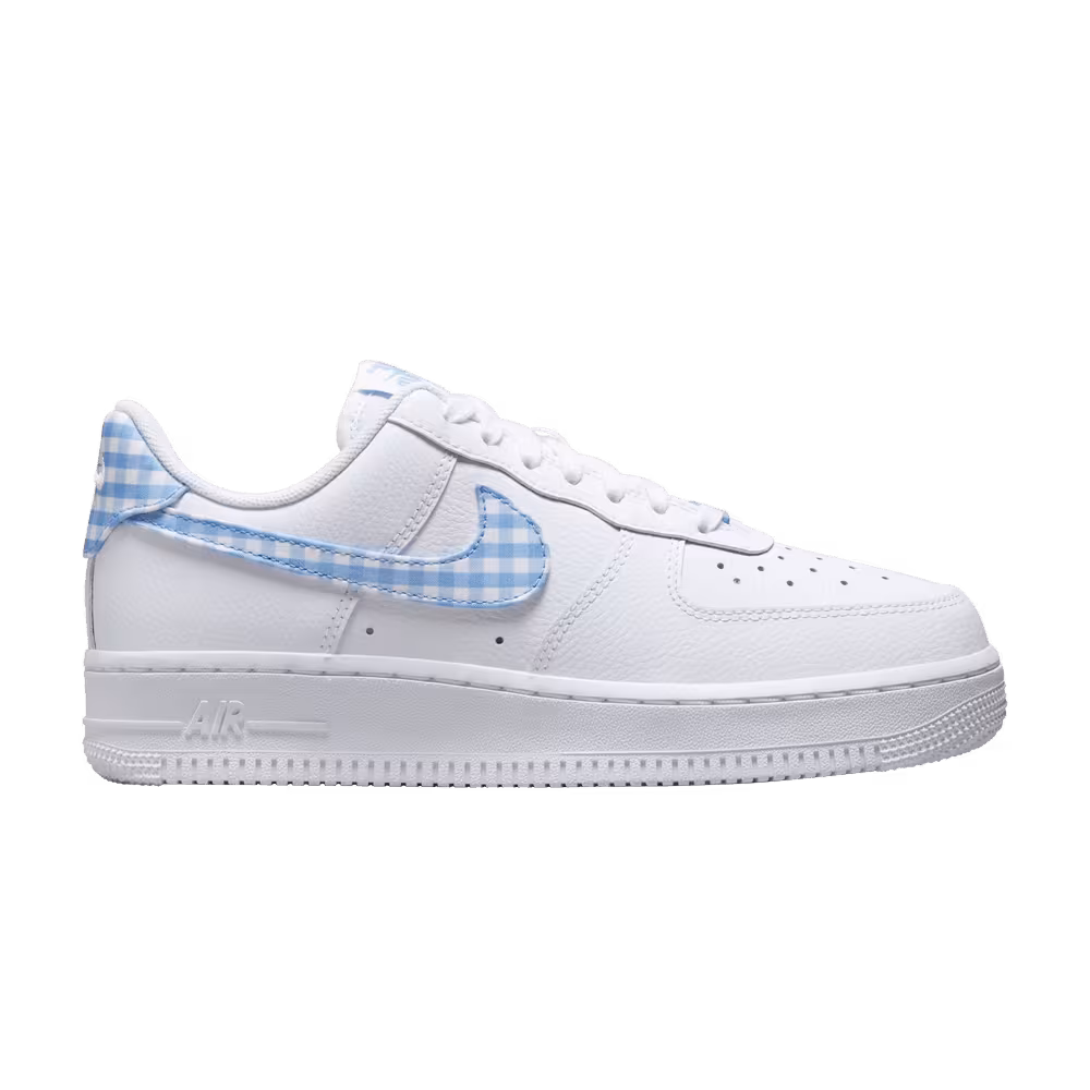 Nike Women's Air Force 1 University Blue Gingham