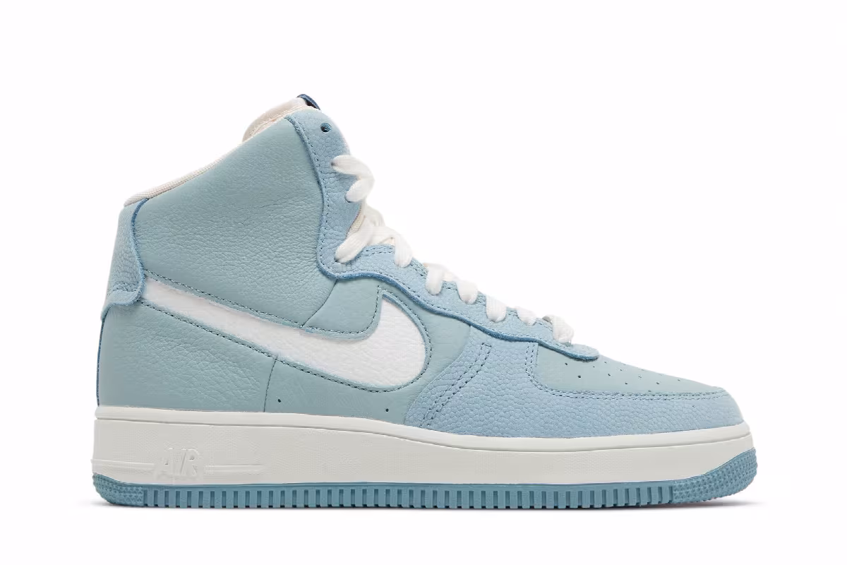 Nike Women's Air Force 1 High Sculpt Worn Blue, view 2