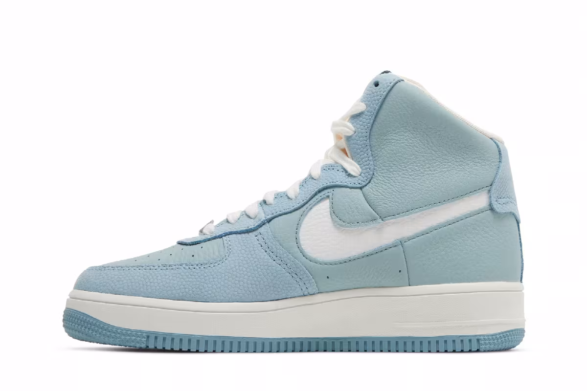 Nike Women's Air Force 1 High Sculpt Worn Blue, view 4