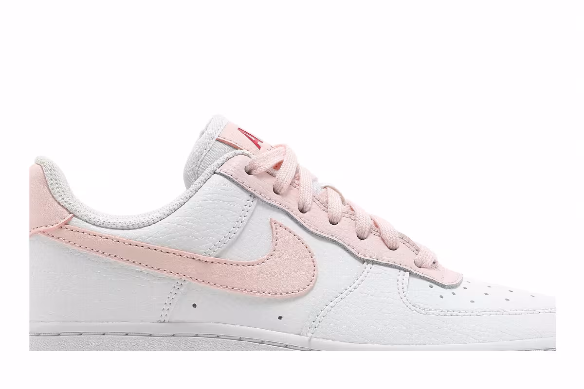 Nike Women's Air Force 1 White University Red, view 3