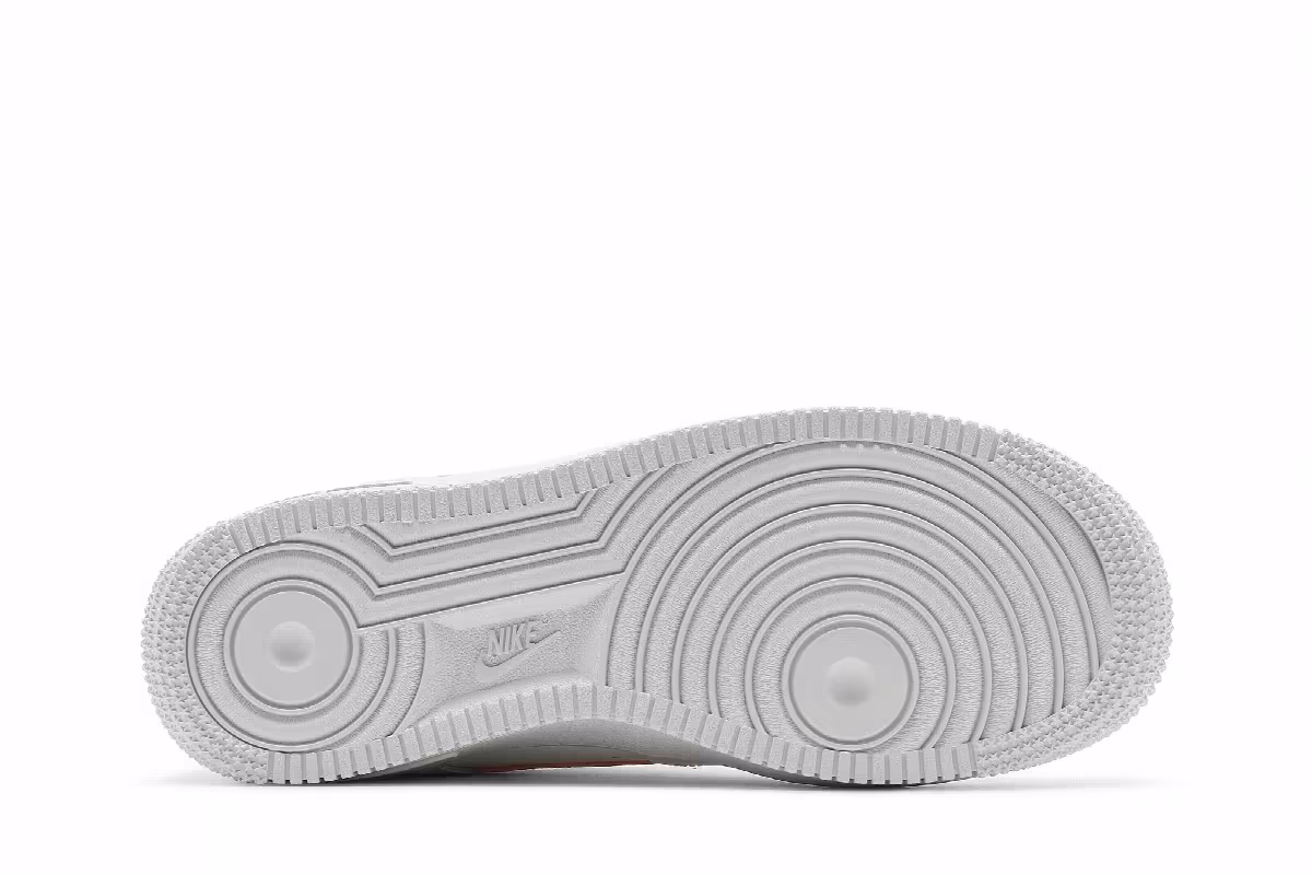 Nike Women's Air Force 1 White University Red, view 5