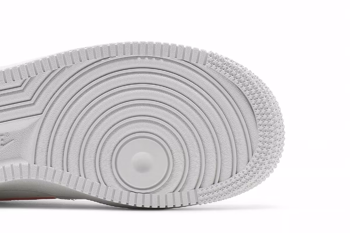 Nike Women's Air Force 1 White University Red, view 6