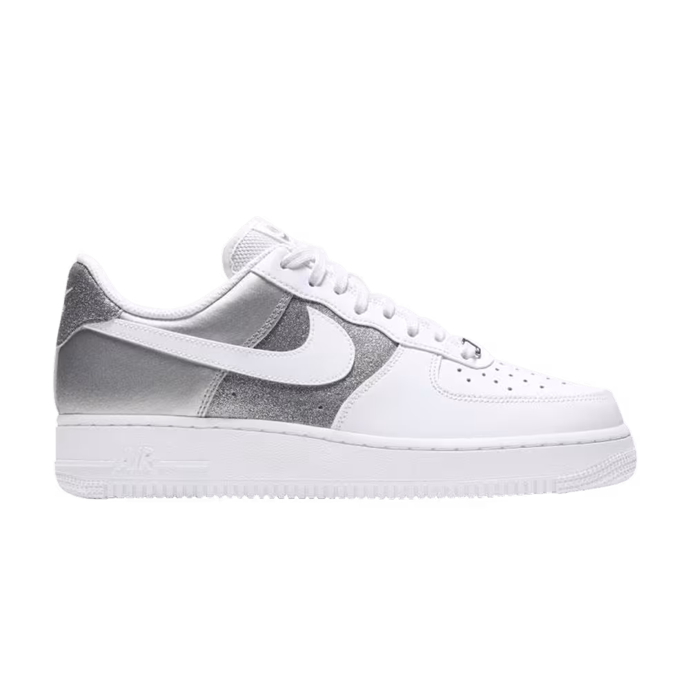Nike Women's Air Force 1 White Metallic Silver